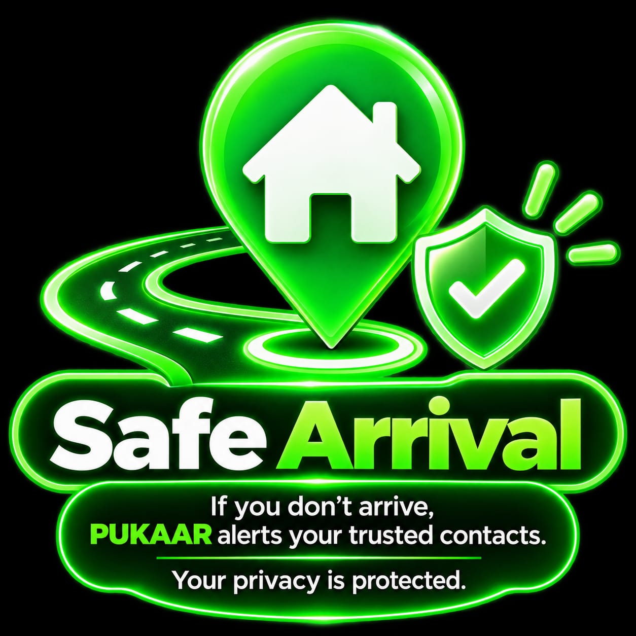 Safe Arrival helps trusted contacts know when a journey is overdue